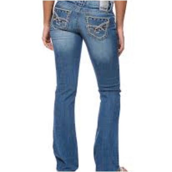 𝅺Hydraulic Lola Curvy Slim Boot Jeans, Size 9/10 - Picture 2 of 15